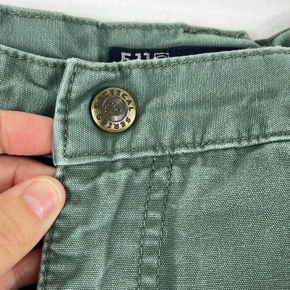 5.11 Tactical Series Cotton Canvas OD Green Cargo Utility Pants Mens 36x32 - Picture 9 of 16